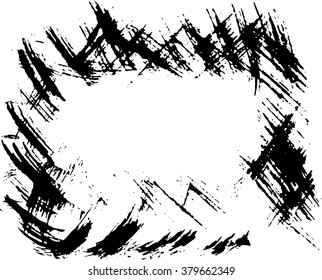 Hand-made grunge texture. Abstract ink drops background