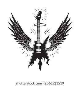 HANDMADE GUITAR BEST VECTOR LOGO