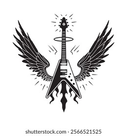 HANDMADE GUITAR BEST VECTOR LOGO