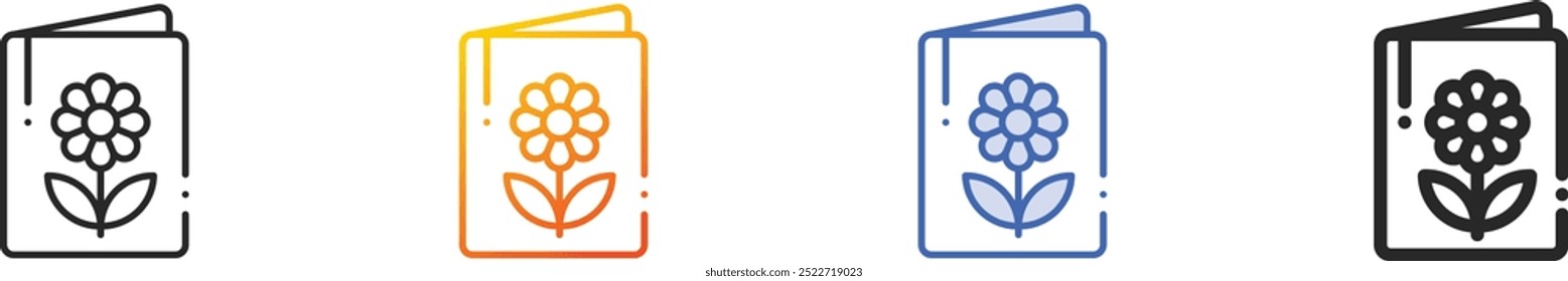handmade icon.Thin Linear, Gradient, Blue Stroke and bold Style Design Isolated On White Background