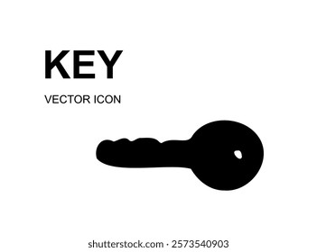 Handmade key icon, keyword symbol, doodle password, unlock sign, minimal keys illustration, access, login sign