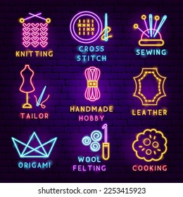 Handmade Label Set. Vector Illustration of Craftsmanship Promotion.