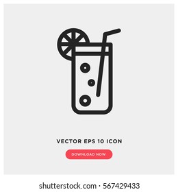 Handmade lemonade vector icon