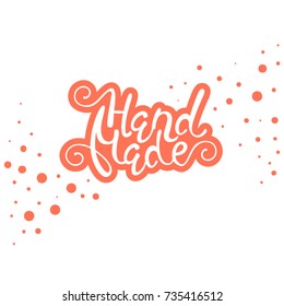 handmade. lettering