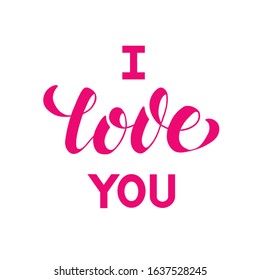 Handmade lettering composition with word love in vector for card, background, print, decoration, post in social media, at home, internet site, post card, greeting card