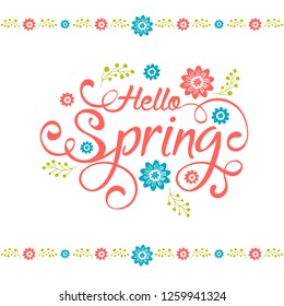 Handmade Lettering  Hello Spring