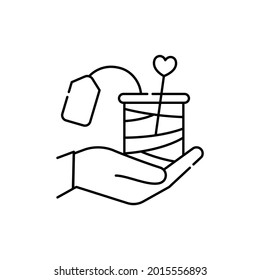 Handmade сolor line icon. Life for yourself. Abandonment of other people's goals. Pictogram for web page, mobile app, promo. UI UX GUI design element. Editable stroke.