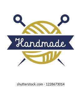 Handmade logo icon vector