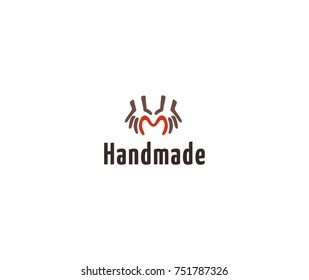 Handgemachte Logos. Vektorillustration.