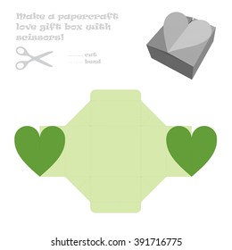 Handmade love gift box.
