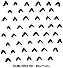 Handmade Memphis pattern Fashion 80-90s. Black and white mosaic texture