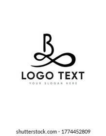 Eine handgefertigte, moderne Briefvorlage vom Typ B Logo, Vektorlogo für Unternehmen und Firmenidentität 