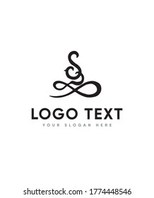 A handmade modern letter type S logo template, Vector logo for business and company identity 