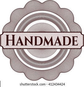 Rosette estilo dinero hecho a mano