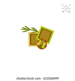 Handmade olive oil soap icon