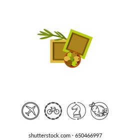 Handmade olive oil soap icon