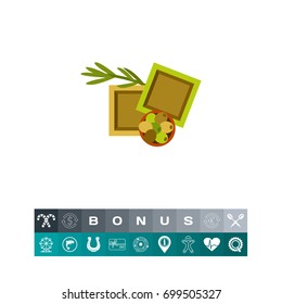Handmade olive oil soap icon