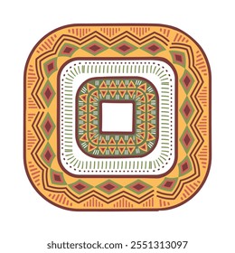 handmade ornament tribal african culture isolated