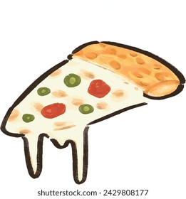a hand-made pizza with a lot of cheese