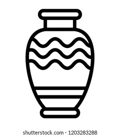 A handmade pot, pottery 