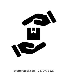Handmade Product Icon Glyph Vector Illustration