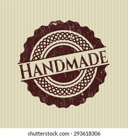Handmade rubber grunge seal