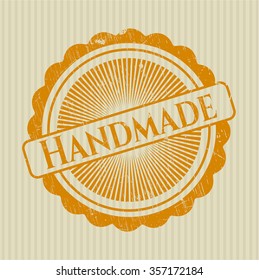 Handmade rubber grunge texture stamp