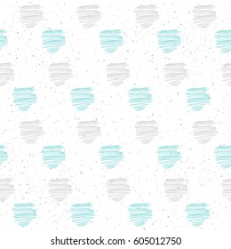 Handmade seamless pattern background. Abstract blue, grey and pink colored pattern for card, invitation, wallpaper, album, scrapbook, holiday wrapping paper, textile fabric, garment, t-shirt etc