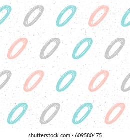 Handmade seamless pattern background. Abstract blue, grey and pink colored pattern for card, invitation, wallpaper, album, scrapbook, holiday wrapping paper, textile fabric, garment, t-shirt etc