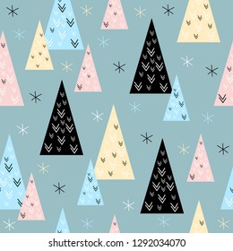 Handmade seamless pattern. Childish craft swatch for birthday card, baby nappy, wallpaper, school party advertising, shop sale poster, holiday wrapping paper, textile, bag print etc.