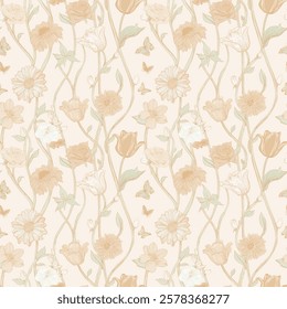 Handmade seamless patterns featuring intricate floral prints, geometric textures, and exotic botanical motifs.