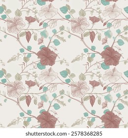 Handmade seamless patterns featuring intricate floral prints, geometric textures, and exotic botanical motifs.