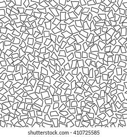 Handmade seamless texture - monochrome rectangle pattern drawn by pen. Perfect as background for greeting cards, business cards, covers, and more. Vector Illustration. 