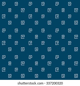 Handmade seamless texture - sleepy spirals. Perfect as background for greeting cards, business cards, covers, and more. 