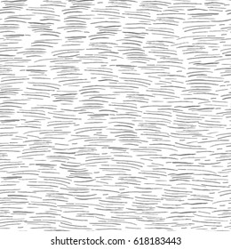 Handmade seamless vector texture - horizontal dashed lines. For background, textile and more.