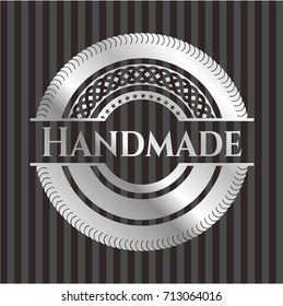 Handmade silvery emblem or badge