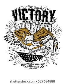 handmade sketch eagle illustration