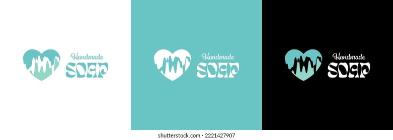 Handmade soap symbol. Vector illustration.