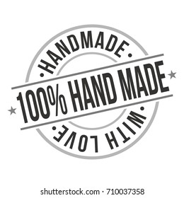 Handmade Stamp Design Vector Art badge Production.