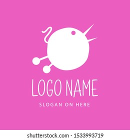 Handmade stitching workshop logo vector. Perfect for your business design.