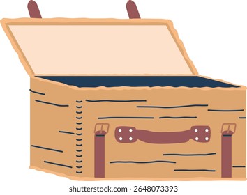 Tórax de palha artesanal para piquenique