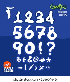 Handmade Street Based Numbers and Glyphs