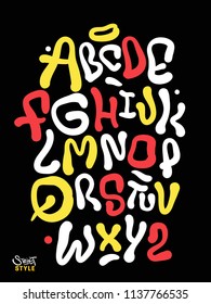 Handmade street font