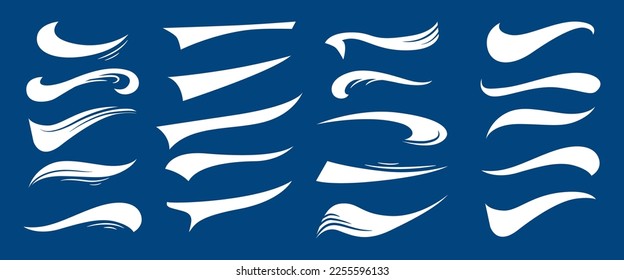 Handgefertigte Taille, Pinselstriche in Doodle. Die Buchstaben unterstreichen Striche einzeln auf weißem Hintergrund. Vektorgrafik.
