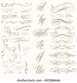 handmade tattoo lettering decorative elements : image vectorielle de