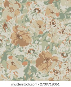 handmade textile design with beautiful abstract floral pattern image