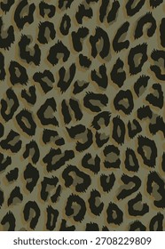 Diseño textil hecho a mano con hermosa Imagen de patrón de piel de leopardo
