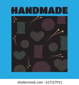 Handmade thin line icon logo design vector