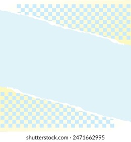 Handmade torn paper craft in white minimal style.