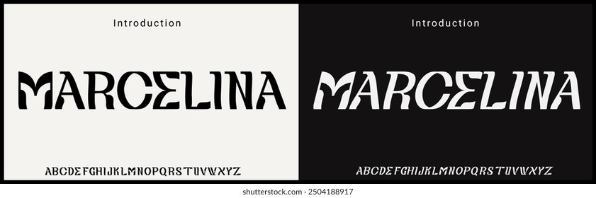  Handmade unique vector font. Alphabet of unique and elegant font for headings, flyer, greeting cards, product packaging, book cover, printed quotes, etc.